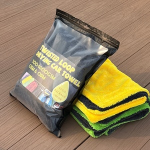 1200gsm Micro Fiber Cloth Twisted Loop <b>Drying</b> <b>Towel</b> Car <b>Drying</b> 600 Gsm <b>Drying</b> <b>Towel</b> Car Microfiber <b>Towels</b> - Product Image 1