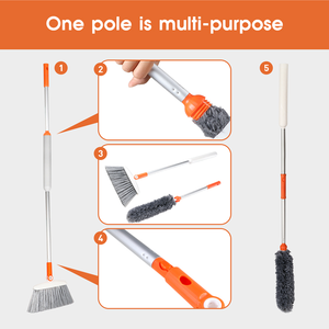 Myvit — brosses en plastique 2 en 1, nettoyage du sol à l'herbe de <span class=keywords><strong>jardin</strong></span>, brosses magiques douces, manche de brosses, <span class=keywords><strong>plumeau</strong></span> en microfibre, fabriqué en chine - Product Image 2