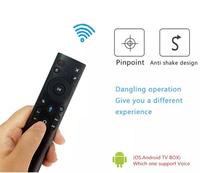 Q5 2,4 GHz Receptor USB inalámbrico Alcance de 15m Control remoto inteligente con voz y micrófono Compatible con Android TV Box PC