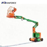 Mini nacelle élévatrice articulée à flèche télescopique pour accès en hauteur 10 m