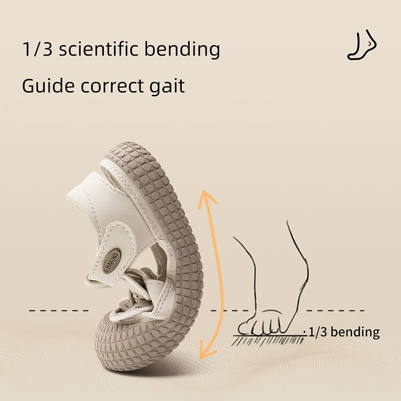 Ebmini 2024 Zomer Nieuwe Mode Ademende Comfortabele Zachte Zool Meisjes Van 2-7 Jaar Oud Peuter Sandalen