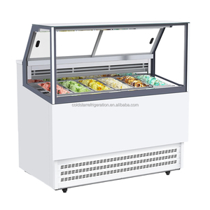 Portable Commercial Frozen Ice Cream Display Cabinet with Air-Cooled <b>System</b> Single Temperature Refrigeration Equipment - Product Image 4