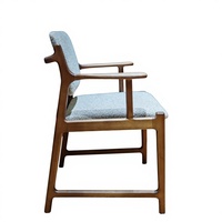 Chaise de salle à manger en bois de frêne avec revêtement en cuir, design mid-century, dossier en bois massif, modèle SY16, meubles pour la maison, hôtel, restaurant