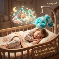 Mini Peluche Azul Ocean Mist, Juguete Inteligente con Control por Aplicación ChatGPT, Robot Educativo Interactivo con IA, Novedad 2026