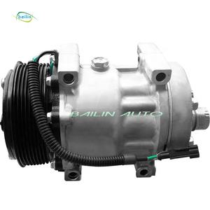 Compressore AC Auto per <span class=keywords><strong>IVECO</strong></span> EuroCargo 4894306 504185596 8500795 Sanden SD7H15-8090 SD7H15-8144 SD7H-8278 24 Volt - Product Image 1