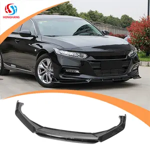 Honghang supplier Front Lip For Honda Accord Body Kits ABS Front Bumper Lip splitter For Honda Accord Front Splitter 2018-2020