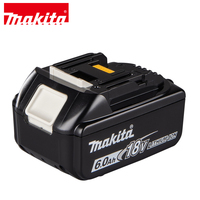 Batterie lithium-ion professionnelle Makita 18V 6.0Ah BL1860B en boîte colorée pour outils Makita LXT, durée de vie double, batterie de remplacement