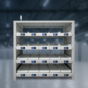 אולודה 32 מיקומי אחסון מחסן מתכת חכם מדפים לאחסון עם שקילה וספירה אוטומטית ללא צורך באנשים, ציוד מתכתי לקצה המסלול - Product Image 4