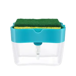 Masthome Clean 2 Trong 1 Bơm Xà Phòng Và Bọt Biển Caddy Cho Món Ăn