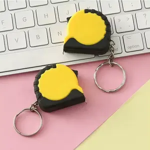 Hot Sale Promotional Mini 1m Measuring Tape Gift Key Chains Tape Measure Keychain