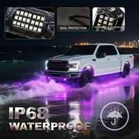 Éclairage LED Multicolore IP67 Étanche à 6 Pods pour Châssis de Véhicule Tout-Terrain et Cavités de Roues