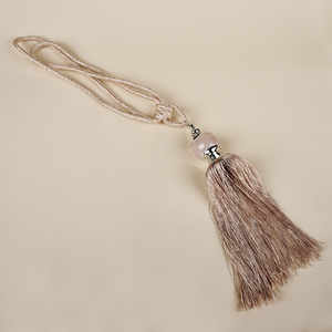 Phụ kiện trang trí nhà cửa, dây buộc rèm tua rua bằng vải polyester PP tùy chỉnh bán buôn - Product Image 6