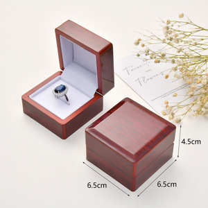 高級木製チャンピオンリングディスプレイボックス大きな穴リング付きジュエリー包装カートン用 - Product Image 5