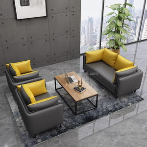 Offres Spéciales : Ensemble de Canapés Modulaires en Cuir Haut de Gamme au Design Européen Moderne et Luxueux pour Bureau, Réception de PDG et Salon - Product Image 6