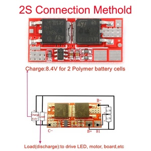 Module de charge <span class=keywords><strong>BMS</strong></span> PCM PCB 10A <span class=keywords><strong>2S</strong></span> 4.2V pour batterie <span class=keywords><strong>Li</strong></span>-<span class=keywords><strong>ion</strong></span> Lipo 18650 <span class=keywords><strong>2S</strong></span>, circuit de protection de batterie au lithium - Product Image 5