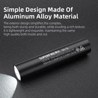 Lampe torche LED portable rechargeable à intensité variable, corps en alliage d'aluminium 18650, lumière blanche, utilisation en extérieur