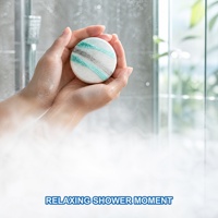 Tablette de douche artisanale à la menthe, apaisante et relaxante, coffret cadeau spa pour la douche, OEM ODM 30g