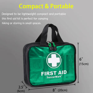 Trousse de premiers soins médicale personnalisable, étanche, avec fournitures médicales d'urgence pour la maison, l'extérieur et la voiture - Product Image 2