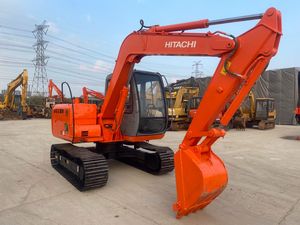 Used Hitachi ZAXIS 60 Mini Excavator Zero Tail Swing Compact Crawler <b>Digger</b> for Construction and Farm Work - Product Image 2