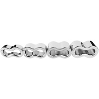 Anneau pénien en acier inoxydable, pendentif lesté scrotal épais, anneau de pénis au design circulaire lisse, dispositif de fétichisme SM pour gland, dispositif de bondage