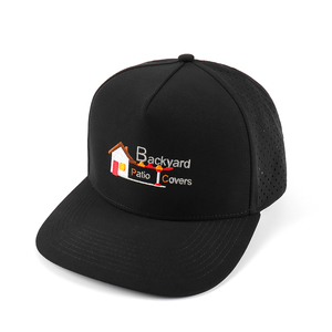 Gorra de béisbol deportiva informal de fábrica BSCI, sombrero perforado de ala más corta de 5 paneles con logotipo bordado personalizado, patrones de frutas Argyle con puntos - Product Image 1