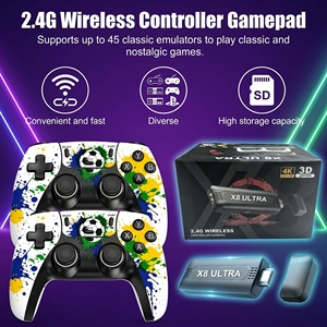 ปลั๊กแอนด์เพลย์ X8 อัลตร้า เรโทรทีวีเกมสติ๊ก S905L ชิป คอนโทรลเลอร์ไร้สาย เกม 3 มิติ วิดีโอเกมคอนโซล สำหรับ PSP PS1 เกมส์มากกว่า 40000 เกม - Product Image 5