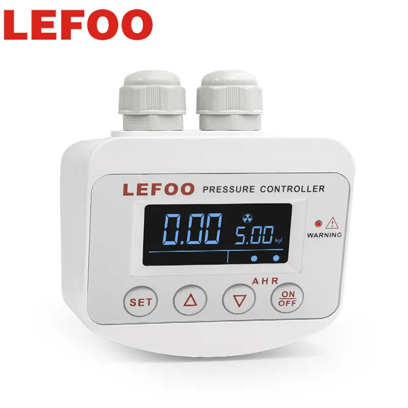 LEFOO LCD controlador de pressão eletrônico digital para bomba de água de compressor de ar com sensor de alta confiabilidade para medir