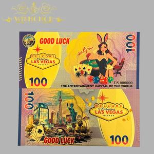 Цветная банкнота США 2026 года с изображением Лас-Вегаса, покрытая 24-каратным золотом, для коллекционирования - Product Image 4