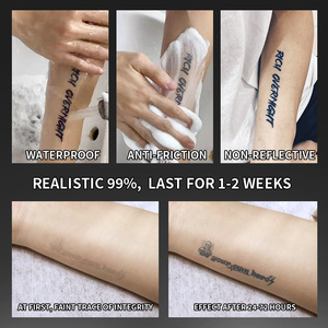 Letras artísticas y gráficos <span class=keywords><strong>de</strong></span> dibujos animados <span class=keywords><strong>tatuaje</strong></span> temporal <span class=keywords><strong>tatuaje</strong></span> semipermanente a prueba <span class=keywords><strong>de</strong></span> agua último para 2 semanas <span class=keywords><strong>tatuaje</strong></span> <span class=keywords><strong>de</strong></span> hierbas para brazo - Product Image 5