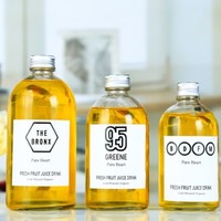 Transparente Glasflaschen für Cold Brew Getränke mit Aluminium-Schraubverschluss, klar oder matt, 270 ml, 350 ml, 500 ml