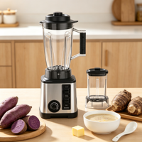 Blender électrique 2 en 1, multi-vitesses réglables, pour jus de fruits et broyage de noix