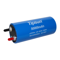 2000 cycles pour cellule LiFePO4 60145 3.2V 50Ah à décharge profonde pour système d'énergie solaire certifiée CE/RoHS Garantie 1 an