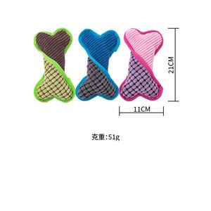 Juguete Chirriante para Perro, Duradero, de Pana, con Forma de Hueso, Juguete Masticable para Mascotas, Resistente a Mordidas, de Felpa, para Perros Pequeños, Medianos y Grandes - Product Image 6
