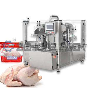 Food Meat Chicken Beef <b>Fish</b> Multi-station Automatic Rotary Packaging Machine Vacuuming Meat Packaging Machine - Product Image 1