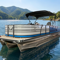 Bateau de Luxe en Aluminium Soudé pour Yacht Sportif 7,5m (25ft) avec Transat et Certification CE – Idéal pour la Navigation Fluviale