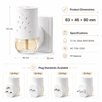Diffuseur d'huiles essentielles automatique à brancher, désodorisant pour la maison, utilisation en intérieur, neutralisation des odeurs, parfum