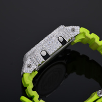 Buss Down DW5600 Uhrenteile Zubehör Snow Pav VVS Moissanit Diamant Iced Out Uhrenlünette mit GRA-Zertifikat