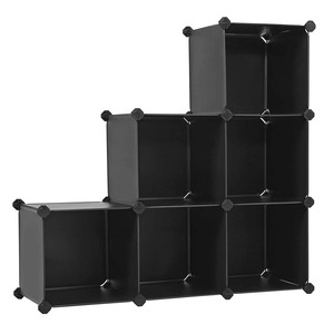 6-cube Handbag Clothes Closet Storage Shelves Storage Organizer DIY Plastic Closet Cabinet Cube Cute Bedroom Living Room Office