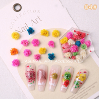 Autocollants 3D professionnels pour nail art en fleurs séchées naturelles, décorations artificielles pour ongles pour salon de manucure
