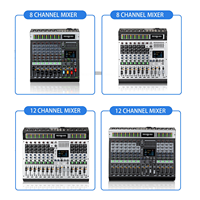 Console de mixage audio professionnelle 8/12 canaux, contrôleur DJ, mixeur audio USB, effets numériques 99DSP, console de mixage audio pour guitare en métal