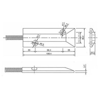 Volet roulant métallique de garage filaire Détecteur de porte d'usine de rue Détecteur de contact magnétique (normalement fermé)