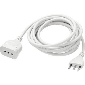 Cable de Extensión Lineal de 16A y 5m, Tipo de Cable SJTW, Extremo Macho de CA KC, Material de Goma, Cobre, para Electrodomésticos y Computadoras - Product Image 5