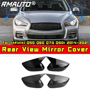 ฝาครอบกระจกมองข้างรถยนต์ ป้องกันรอยขีดข่วน สำหรับ Infiniti Q50 Q60 Q70 Q50l 2014-2021 ชุดแต่งรถยนต์ อุปกรณ์ตกแต่งรถยนต์ - Product Image 2