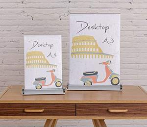 <span class=keywords><strong>Mini</strong></span> soporte retráctil personalizable para pancarta A3/A4, marco <span class=keywords><strong>de</strong></span> aluminio portátil, pancarta enrollable para uso en exhibición - Product Image 3