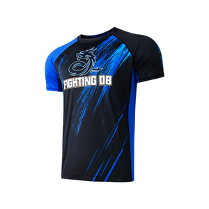 <span class=keywords><strong>Rashguard</strong></span> Personnalisable à Manches Courtes pour Surf <span class=keywords><strong>MMA</strong></span>, Équipement de Combat BJJ Jiu Jitsu, Créez Votre Propre Logo, T-shirt de Compression Sublimé <span class=keywords><strong>MMA</strong></span> - Product Image 1