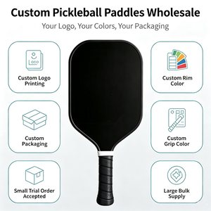 Racchetta da Pickleball per Bambini Senza Bordi, Design Personalizzato, in Fibra di Vetro con Anima a Nido d'Ape in PP, 190g, per Principianti, Allenamento, Durevole, Intrattenimento Indoor - Product Image 4