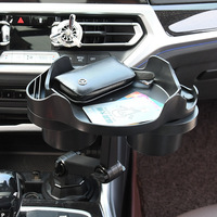 Support de tasse multifonctionnel universel en plastique pour l'espace entre les sièges de voiture avec support de téléphone et organisateur de rangement pour boissons pour usage automobile
