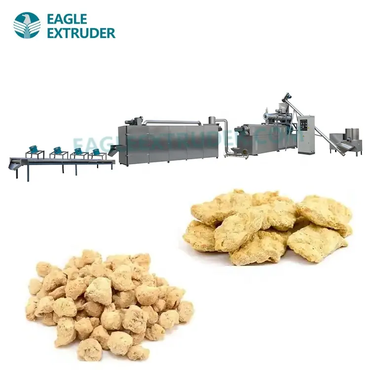 Jinan Eagle einfach zu bedienende hochwertige Maschine zur Verarbeitung von Sojafleisch Extruder für Bohnenprodukte mit hohem Volumen