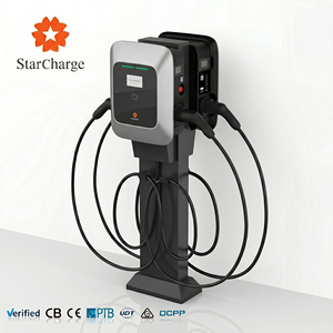 เครื่องชาร์จรถยนต์ไฟฟ้า StarCharge Saturn Smart AC 2x22kW พร้อม Ethernet 4G WiFi ในตัว พอร์ตคู่ อุปกรณ์เติมพลังงานไฟฟ้าสำหรับรถยนต์ - Product Image 1