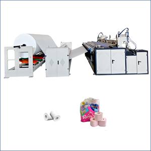 Rebobinadora de Papel Higiénico de Alta Velocidad XINJIUZOU-3000, Fabricante de Máquinas Automáticas para Enrollar Papel - Product Image 2